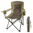thumbnail image 1 of Ozark Trail 2 Position Oversize Arm Chair, Weight Capacity 300lbs,Heavy Duty Steel Frame,  Durable Polyester, Green & Black, 2 Mesh Cup Holders, Carry Bag Incl., 1 of 10