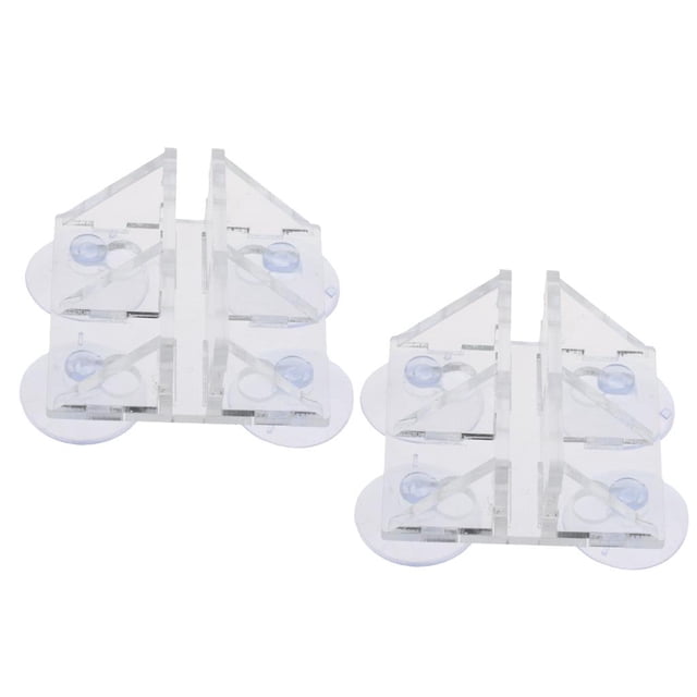 Paquete de 2 divisores de de , ventosa, clip de ventosa para acuario, soporte para hojas de plástico Yuyangstore Soporte divisor de acuario