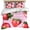 Pink, variant on 3 Piece Red Strawberry Duvet Cover Set California King, Microfiber Comforter/Quilt Cover with Corner Ties and 2 Pillowcases, Pink Watercolor Modern Art All Season Soft Bedding with Zipper Closure