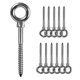 thumbnail image 1 of 12 Pcs Eye Bolts | M6 X 60mm Eye Screw | M6 Lifting Eyes| Eye Screw 316 Stainless Steel | Screw Hooks M6 Eye Screw-QJWL, 1 of 5