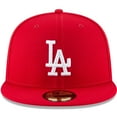 thumbnail image 2 of Men's New Era Red Los Angeles Dodgers Fashion Color Basic 59FIFTY Fitted Hat, 2 of 4