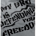 thumbnail image 5 of US Army Logo My Bro Defending Freedom Toddler Boy Girl T Shirt Infant Toddler Brisco Brands 2T, 5 of 6