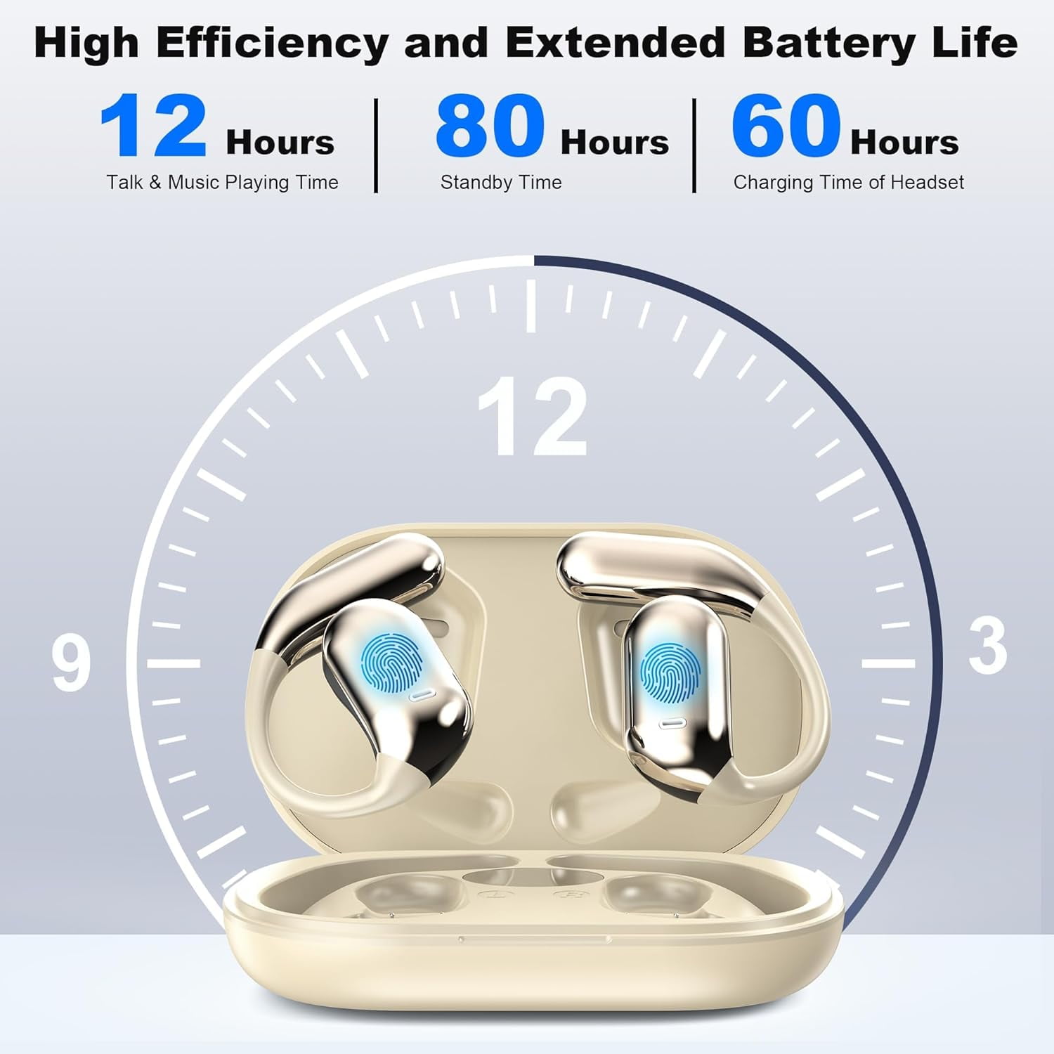 AI Language Translator Earbuds, 144 Languages Real-Time Translation, 3-in-1 Bluetooth Headphones