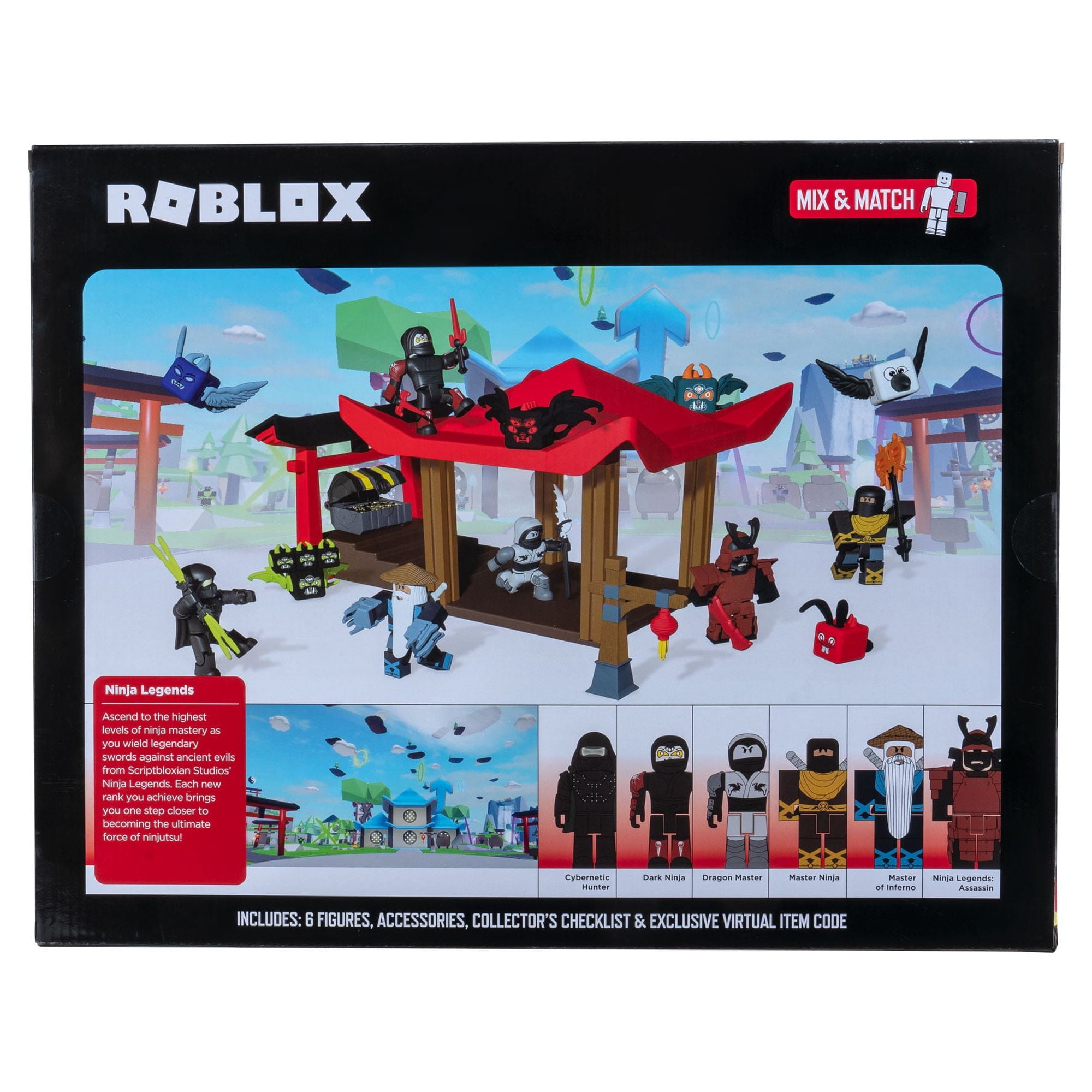 Roblox Action Collection Deluxe Ninja Legends Playset [Includes Exclusive  Virtual Item] 