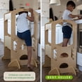 thumbnail image 6 of Little Partners Learning Tower Adjustable Height Kitchen Step Stool, Toddler Tower, Encourages Learning, Independence, and Engagement, Safety Climbing Tower for Kitchen Counter - Natural, 6 of 8
