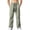 Army Green, variant on Turilly Sweatpants Plus Size Men's Relaxed Fit Cargo Pants Front Patch Pockets Drawstring Elastic Waist Casual Trousers