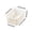 White, variant on Stackable Plastic Storage Basket for Home and Office, Durable Novelty Organizer with Handle, Versatile for Snacks, Toys, and Kitchen Use