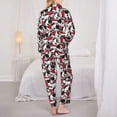 thumbnail image 6 of Goofa Cute Dog Printed Women’s 2 Piece Pajama Set Super,Pajamas Women's Long Sleeve Sleepwear Soft Button Down Loungewear Pjs Lounge Set Nightwear-Large, 6 of 9