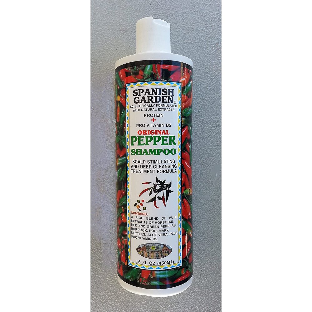 Original Pepper Shampoo By Spanish Garden Net Weight 16 Ounces{{name