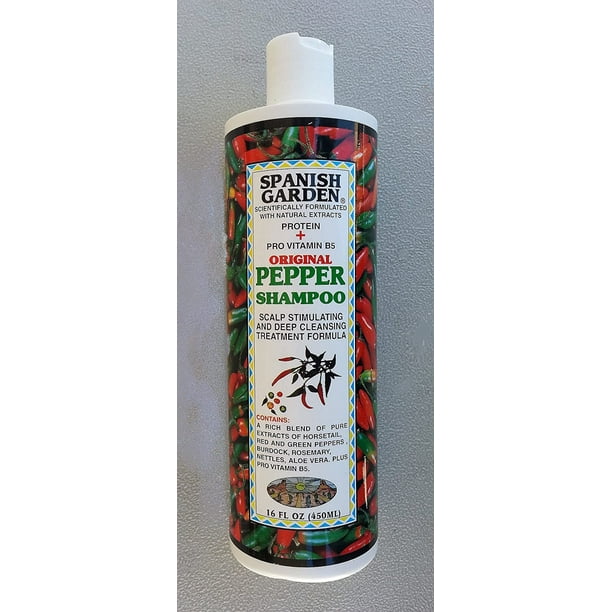 Original Pepper Shampoo By Spanish Garden Net Weight 16 Ounces{{name