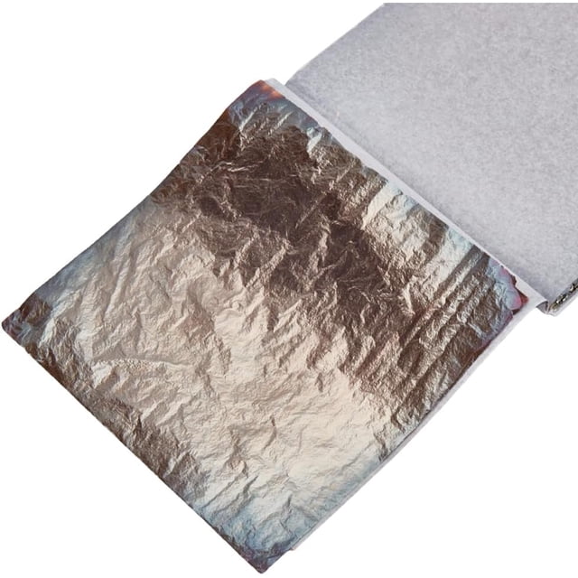 50 láminas de pan de oro de 5,5 × 5,3 pulgadas, papel de imitación de oro para manualidades y dorado.