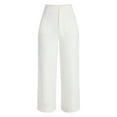 thumbnail image 2 of Time and Tru Women's Patch Pocket Ponte Knit Pants, 28" Inseam, Sizes 0-20, 2 of 6