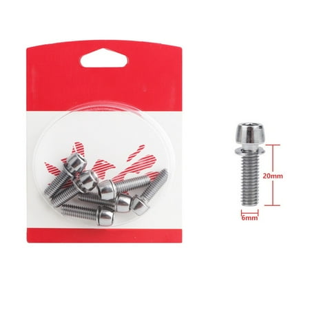 

Bicycle Bike Screws Set Of6 M5/M6 18/20Mm Stem Bolts Stainless Steel Stem Screw