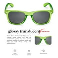 thumbnail image 4 of Translucent Frame Colorful Neon 80s Sunglasses for Men Women Reflective Mirrored Sun Glasses, 4 of 6