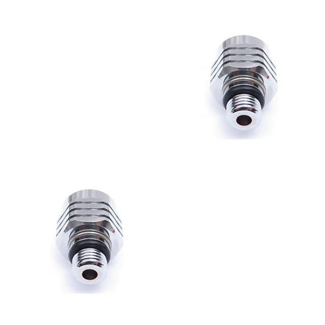 pitrice Scuba Diving Regulator Male 3/8-24 To Female 9/16-18 Adapter Rotatable Low Medium Fitting Plated Connector Swimming 2Set