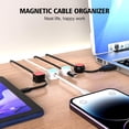 thumbnail image 2 of OPDBN Clip Magnétique pour Câble Support de Cordon Réglable Organisateur Adhésif Garde-Fil, 2 of 9