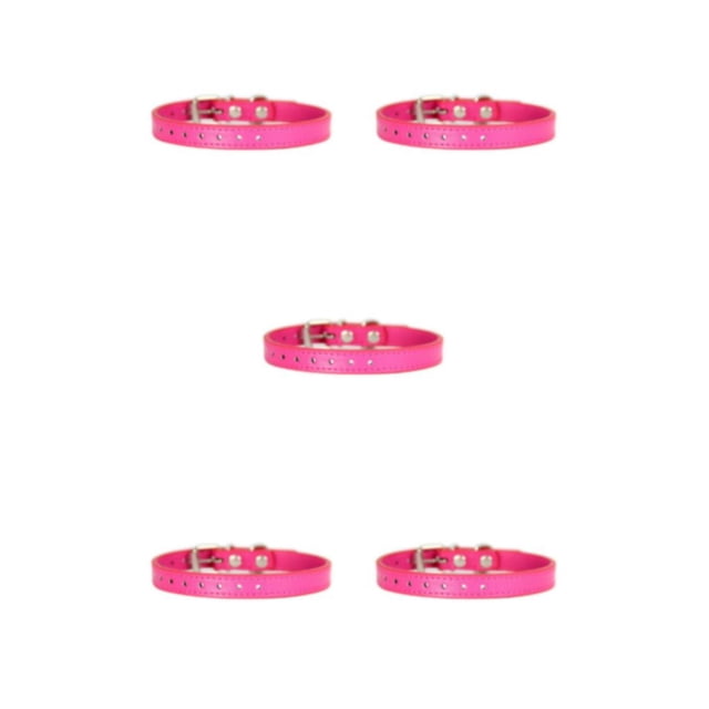 Greeniant ajustable de PU: lindo y práctico para las necesidades de parto de perros Variedad de estilos Collar de parto Recién nacido rosa rojo Type2 NO2