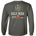 thumbnail image 3 of Fair Game Proud Veteran Gulf War Eagle Long Sleeve Shirt-Charcoal-2x, 3 of 5