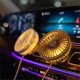 thumbnail image 1 of Car Fan with Ambient Light 12V-24V USB Car Fan 3 Wind Speed A/C Vent Clip Fan 360 Degree Rotatable Portable Fan, 1 of 5