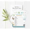 thumbnail image 2 of Inkdotpot Set of 50 Baby Shower Word Scramble Game Cards-Animals Gender Neutral Boy Or Girl Party Supplies-Fun Baby Shower Game Favors, 2 of 6