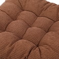 thumbnail image 4 of Diconna Square Seat Cushion Soft Elastic Chair Pads with Ties for Home, 4 of 5