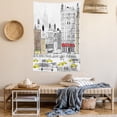 thumbnail image 2 of City Love Tapestry, Busy City Traffic Jam Yellow Taxi Cab Urban Life Cartoon Design Modern Style Art, Wall Hanging for Bedroom Living Room Dorm Decor, 40W X 60L Inches, Multicolor, by Ambesonne, 2 of 5