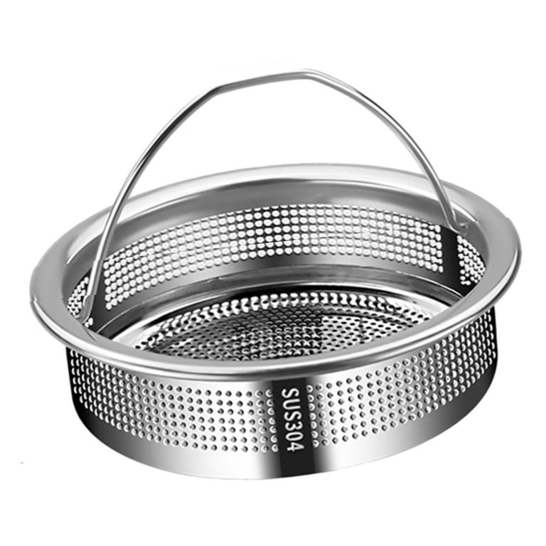 Filtro Per Lavandino In Acciaio Inox 304 – Cestello Triangolare Multifunzione Per Cucina, Scolapasta Per Frutta E Verdura, 24,6x15x7,9 Cm - 2