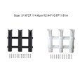 thumbnail image 1 of Fishing Rod Storage Holder Portable Bracket With Screws Vertical 3-link Boat Pole Rack Mount Professional Hands-free Tube Carrying Organizer White, 1 of 7