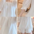 thumbnail image 4 of Guardurnaity Conjunto de ropa de dormir, pijama lavable para mujer, accesorios para el hogar de aspecto bonito, ropa de salón para niña, ropa para el hogar, Pijama Blanco/M Guardurnaity AP017051-02, 4 of 6