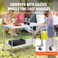 thumbnail image 4 of VEVOR Stainless Steel Work Table Commercial Prep Table 30x60 Inch With 4 Casters, 4 of 9