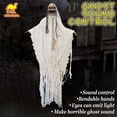 thumbnail image 3 of Strong Camel Hanging Reaper Ghost 6.6ft Tall Lifesize Animated Halloween Haunted House Prop, 3 of 3
