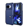 thumbnail image 3 of for Google Pixel 9a Wallet Case, RFID Blocking Card Holder Slot Kickstand Magnetic Button Closure Women Men Heavy Duty Shockproof Rugged Back Case Cover for Google Pixel 9a, Darkblue, 3 of 7