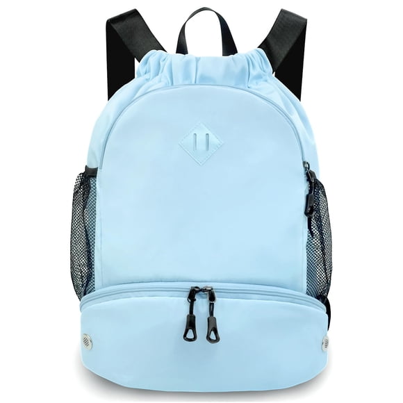 Mochila con Cordón RHDZO para Gimnasio con Compartimento para Zapatos Azul