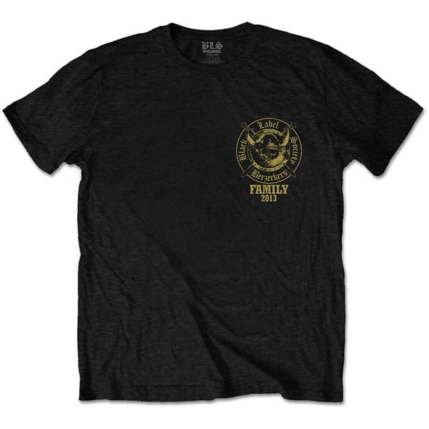 Black Label Society - Camiseta Berzerkers Estampado en Espalda para Adultos Unisex (Negro)
