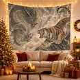 thumbnail image 3 of Ocean Waves Vertically with Oriented Intense Confrontation Between, Spooky Gothic for Gothic Decor Fans, Dark Art Decor, Halloween Gift, Tapestry Wall Hanging for Bedroom and Dorm, 3 of 7
