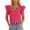 Red, variant on Lixiuxyad Women Basic Tee Women's Floral Print Short Sleeve Blouse Ruffle Hem Square Neck Tops Summer Fashion Casual Tunic Shirt For Ladies,Black