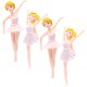 thumbnail image 2 of KAKOWELY 4 piezas de bailarina para cupcakes, decoración para tarta de bailarina, adorno de ballet, 2 of 4
