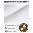thumbnail image 4 of CLOSEMATE Womens Thin Crew Socks Soft Combed Cotton Comfortable Casual Everyday Wear Socks 5 Pairs(5White, Size M), 4 of 7