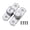 Silver, variant on Adjustable Angles Door Latches Lock Heavy Duty Multipurpose Sliding Swing Bolt Lock Easy to Use for gate Barns Cabinets