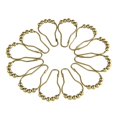 thumbnail image 1 of Kingston Brass SRCR127 Edenscape Rideau de Douche à Billes, Laiton Brossé - 12 Pcs, 1 of 1