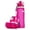 ROSE PINK, variant on Kemier Collapsible Silicone Water Bottles-750ML,Medical Grade,BPA Free Travel Water Bottle Can Roll Up,26oz,Leak Proof Foldable Sports & Outdoor Water Bottles