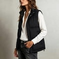 thumbnail image 4 of Cmfcve Womens Plus Size Puffer Vest Winter Warm Sleeveless Padded Jacket Stand Collar Full Zip Casual Outerwear, 4 of 8