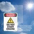 thumbnail image 6 of Do Not Start Engine OSHA Danger Rigid Plastic Sign 24 Inch x 18 Inch - 5 Pack, 6 of 8