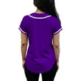 thumbnail image 3 of Lappel Women's Baseball Button Down Jersey College Sports Team Uniforms Hipster Shirts Made in USA, 3 of 4