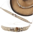 thumbnail image 2 of Ywmsfl Woven Hat Bands for Straw Hats Ethnic Vacation Theme Hat Belt with Sea Shell Shell Adjustable Hat Decors Replacement Ban, 2 of 10