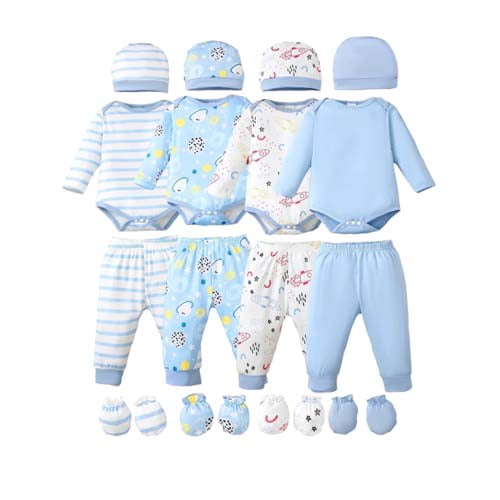 Lictin Baby Gift Set, 14PCS Neutral Newborn Gift Basket, Blanket