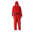 thumbnail image 4 of #followme Mens Adult Bodysuit Holiday Microfleece Jumpsuit One-Piece Pajamas (Santa, Medium), 4 of 4