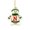 Knit Snowman - N, variant on romoty Personalized Letter V Snowman Christmas Ornament, 3.15 in Acrylic Monogram Initial Knit Snowman Pendant with Cord for Xmas Tree Wreath Mantel Decor Kids Stocking Stuffer Gift
