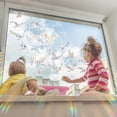 thumbnail image 1 of Bird Electrostatic Window Sticker Cling for Glass and Tile, Removable Decorative Glass Film, 1 Piece, Colorful Flying Bird Design, 1 of 6