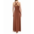 thumbnail image 2 of Theory womens  Linen-Blend Maxi Dress, 0, Brown, 2 of 3